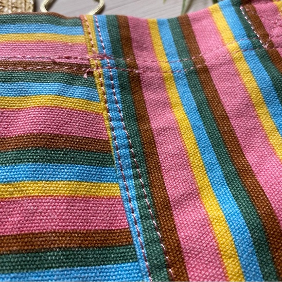 Billabong⛱️ Striped Multicolor Tote Bag - Picture 3 of 11
